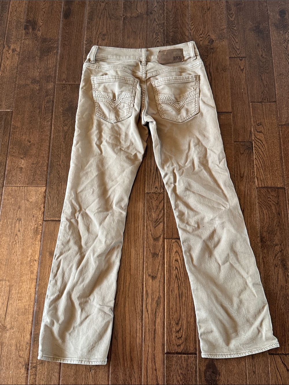 BKE Men's Aiden Light Beige Straight Jeans